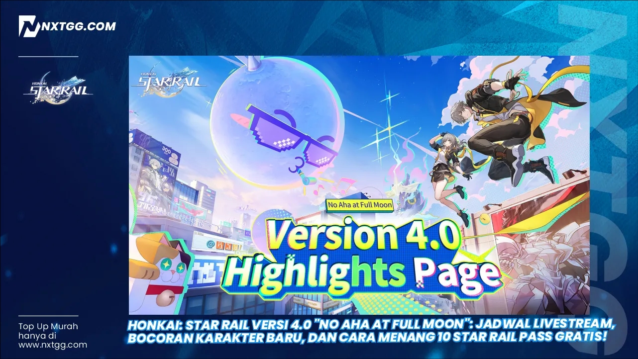 Honkai: Star Rail Versi 4.0 "No Aha At Full Moon": Jadwal Livestream, Bocoran Karakter Baru, dan Cara Menang 10 Star Rail Pass Gratis!