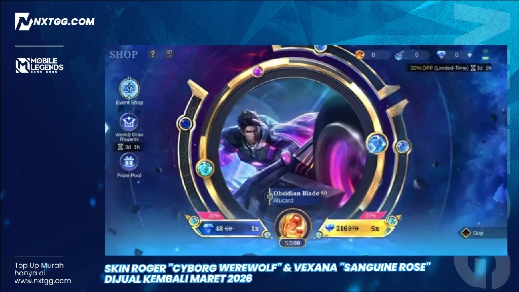 Promo Diskon 20% Magic Wheel MLBB Maret 2026: Top Up Diamond Sekarang Juga