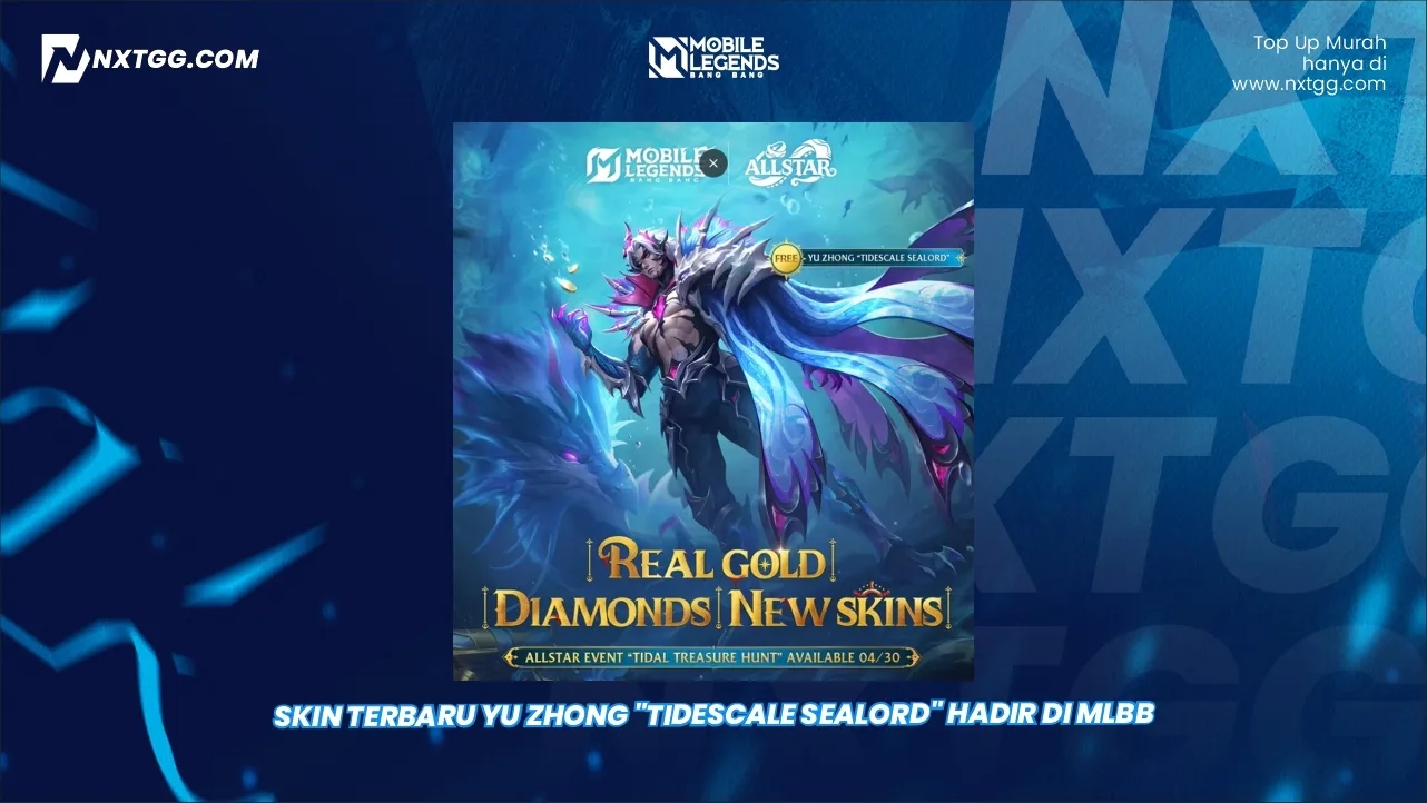 Skin Terbaru Yu Zhong "Tidescale Sealord" Hadir di MLBB