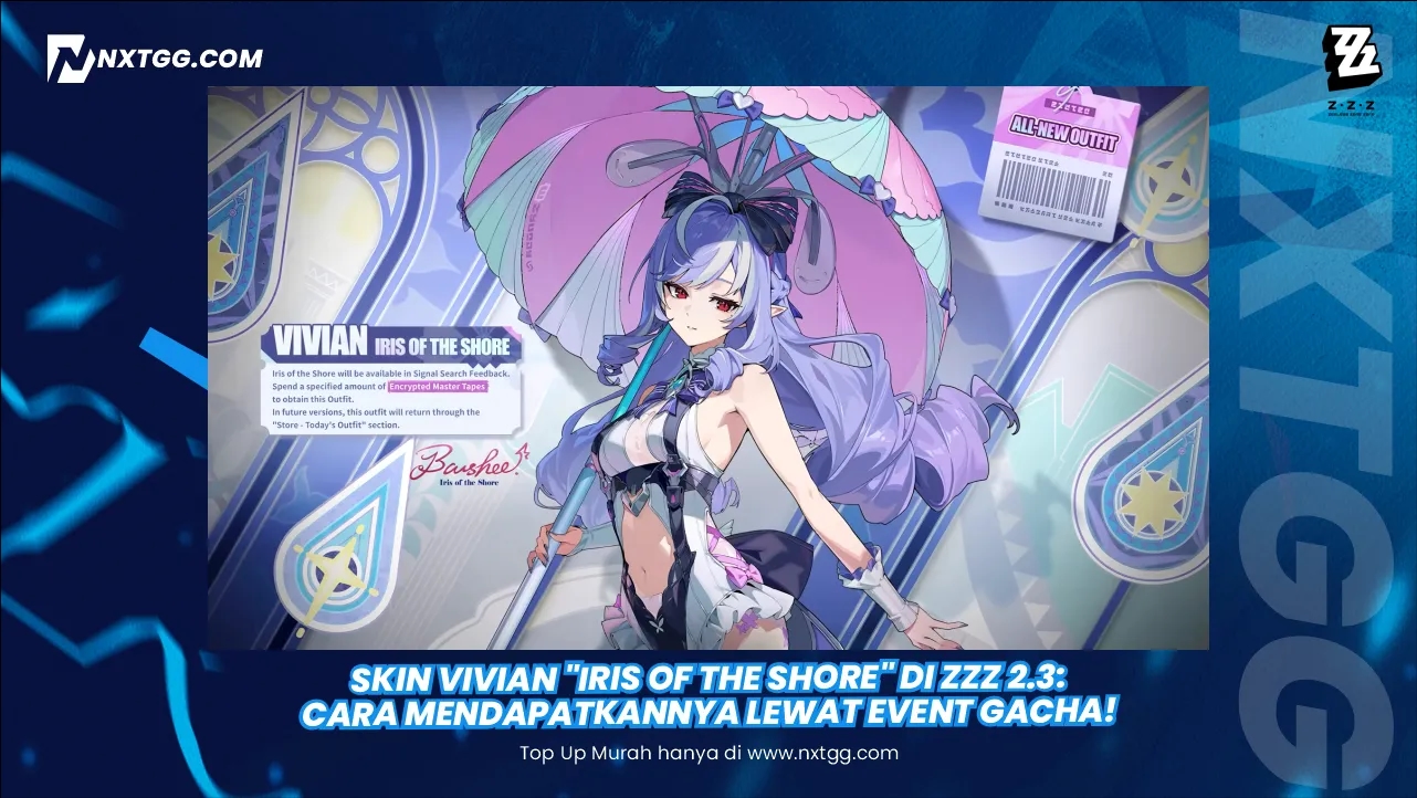 Skin Vivian "Iris of the Shore" di ZZZ 2.3: Cara Mendapatkannya Lewat Event Gacha!