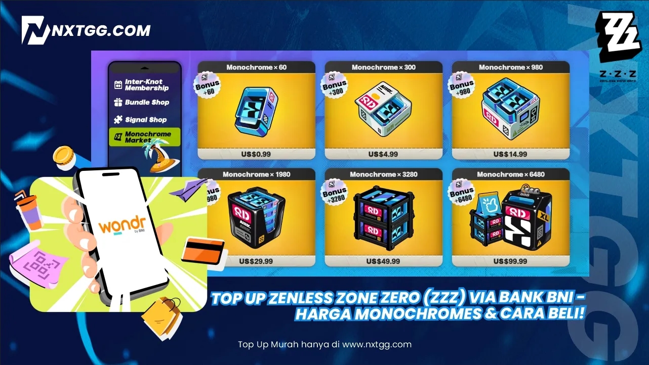 Top Up Zenless Zone Zero (ZZZ) via BNI Mobile Banking - Harga & Cara Beli!