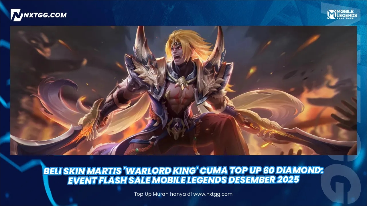 Beli Skin Martis 'Warlord King' Cuma Top Up 60 Diamond: Event Flash Sale Mobile Legends Desember 2025