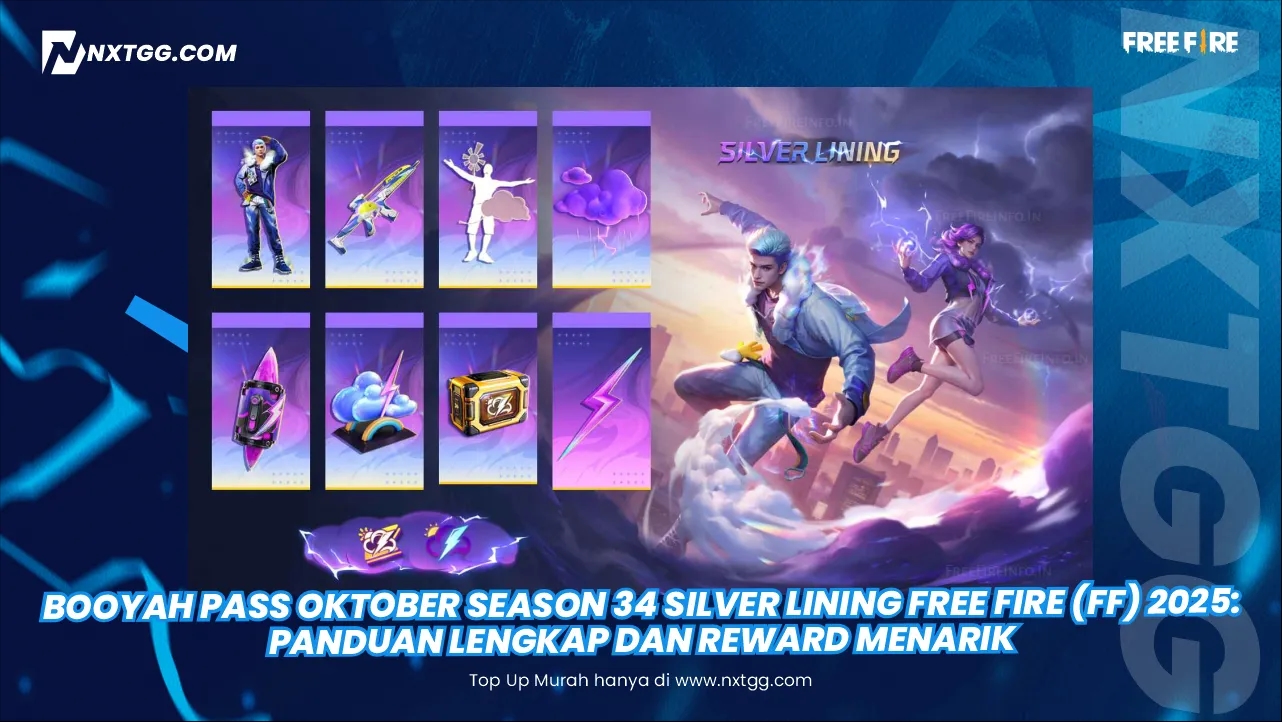 Booyah Pass Oktober Season 34 Silver Lining Free Fire (FF) 2025: Panduan Lengkap dan Reward Menarik