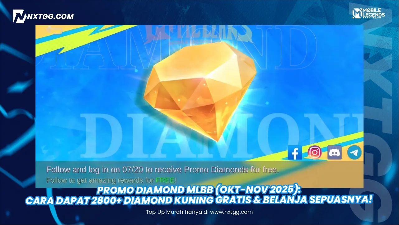 Promo Diamond MLBB (Okt-Nov 2025): Cara Dapat 2800+ Diamond Kuning GRATIS & Belanja Sepuasnya!