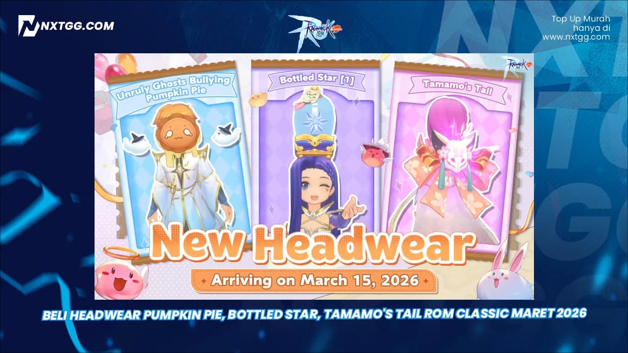 Beli Headwear Pumpkin Pie, Bottled Star, Tamamo's Tail ROM Classic  Maret 2026