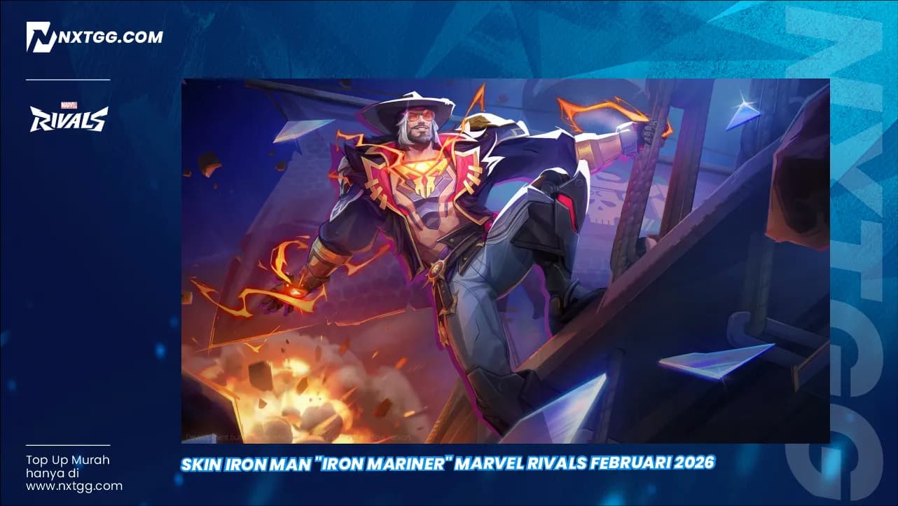 Skin Iron Man "Iron Mariner" Marvel Rivals Februari 2026