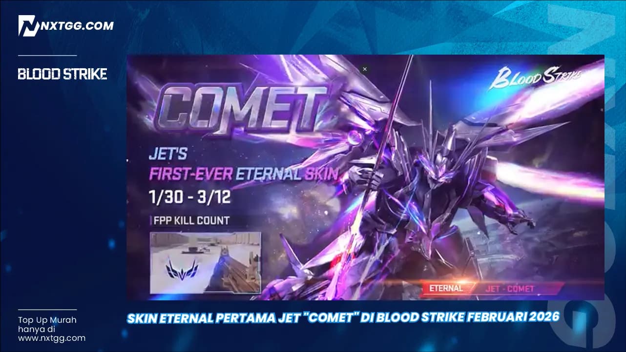 Skin Eternal Pertama Jet "Comet" di Blood Strike Februari 2026