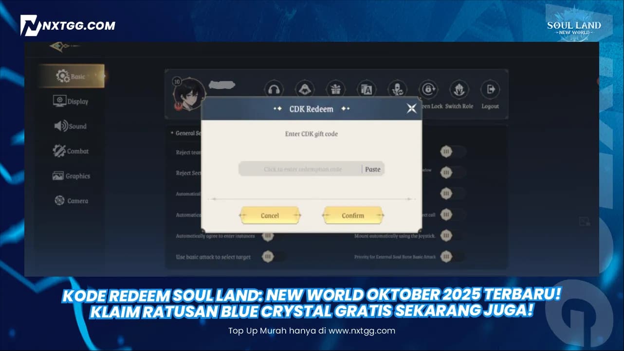 Kode Redeem Soul Land: New World Oktober 2025 Terbaru! Klaim Ratusan Blue Crystal Gratis Sekarang Juga!