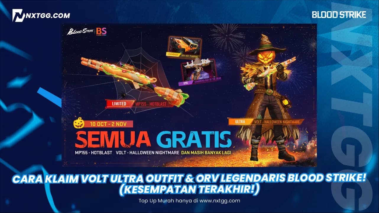 Cara KLAIM Volt Ultra Outfit & ORV Legendaris Blood Strike! (Kesempatan Terakhir!)