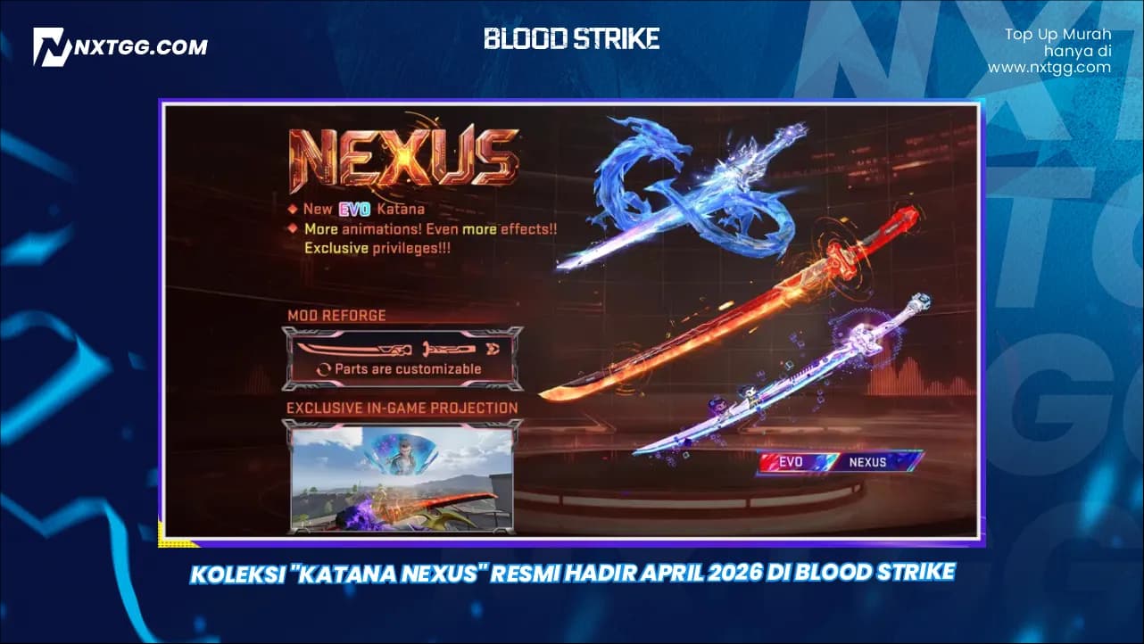 Koleksi "Katana Nexus" Resmi Hadir April 2026 di Blood Strike