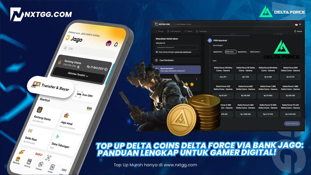 Top Up Delta Coins Delta Force via Bank Jago: Panduan Lengkap untuk Gamer Digital!