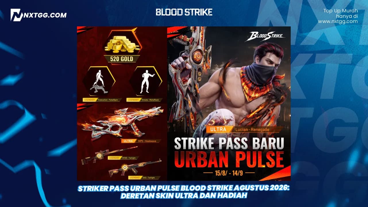 Striker Pass Urban Pulse Blood Strike Agustus 2026: Deretan Skin Ultra dan Hadiah