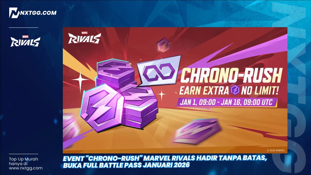 Event "Chrono-Rush" Marvel Rivals Hadir Tanpa Batas, Buka Full Battle Pass Januari 2026