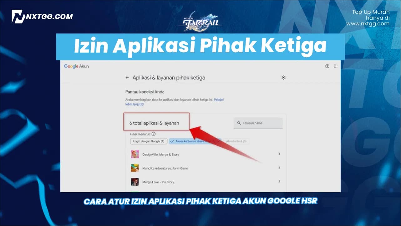 Cara Atur Izin Aplikasi Pihak Ketiga Akun Google HSR