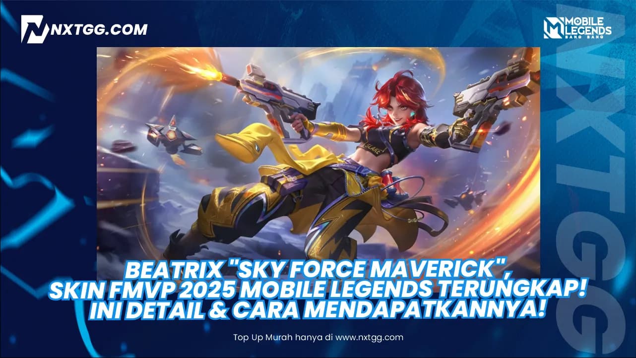 Beatrix "Sky Force Maverick", Skin FMVP 2025 Mobile Legends Terungkap! Ini Detail & Cara Mendapatkannya!