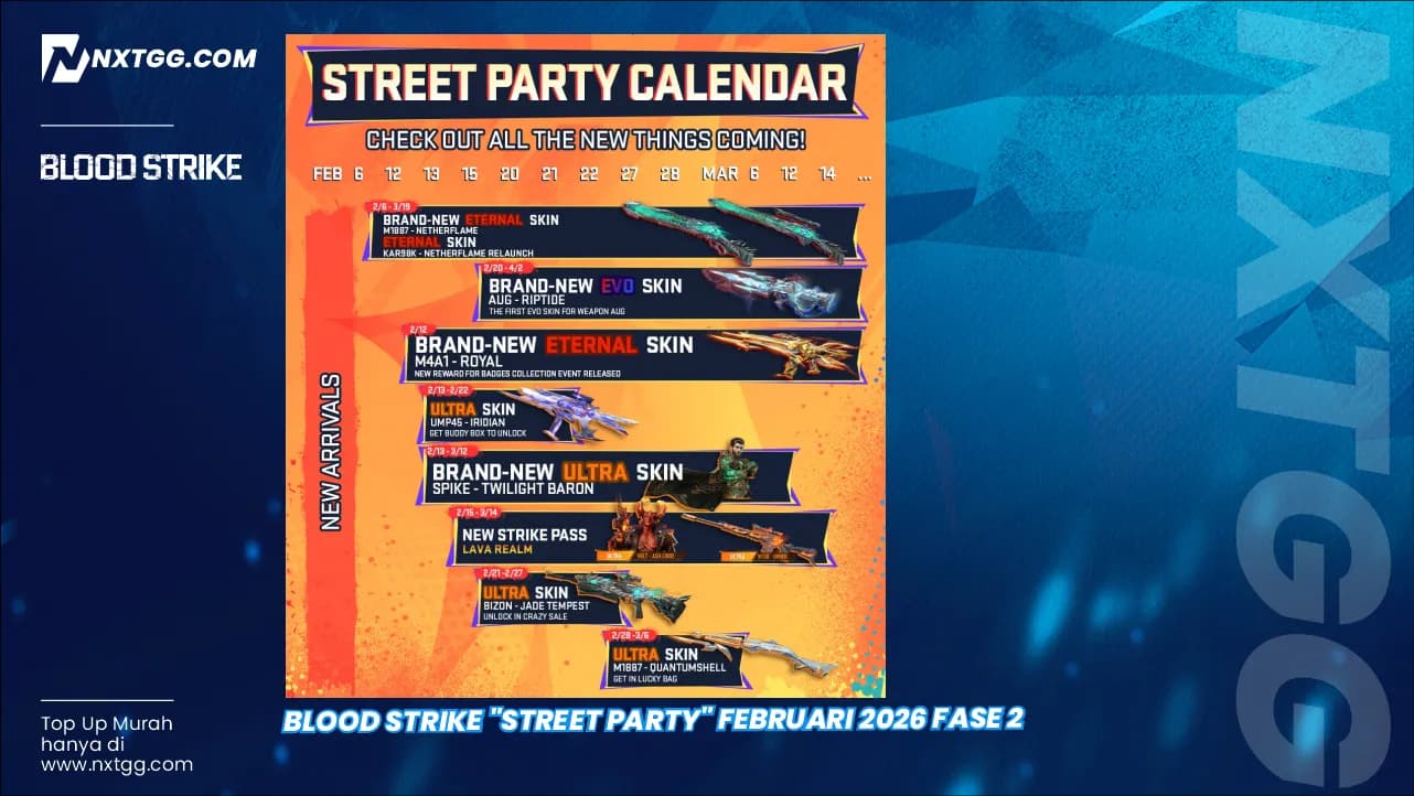 Blood Strike "Street Party" Februari 2026 Fase 2