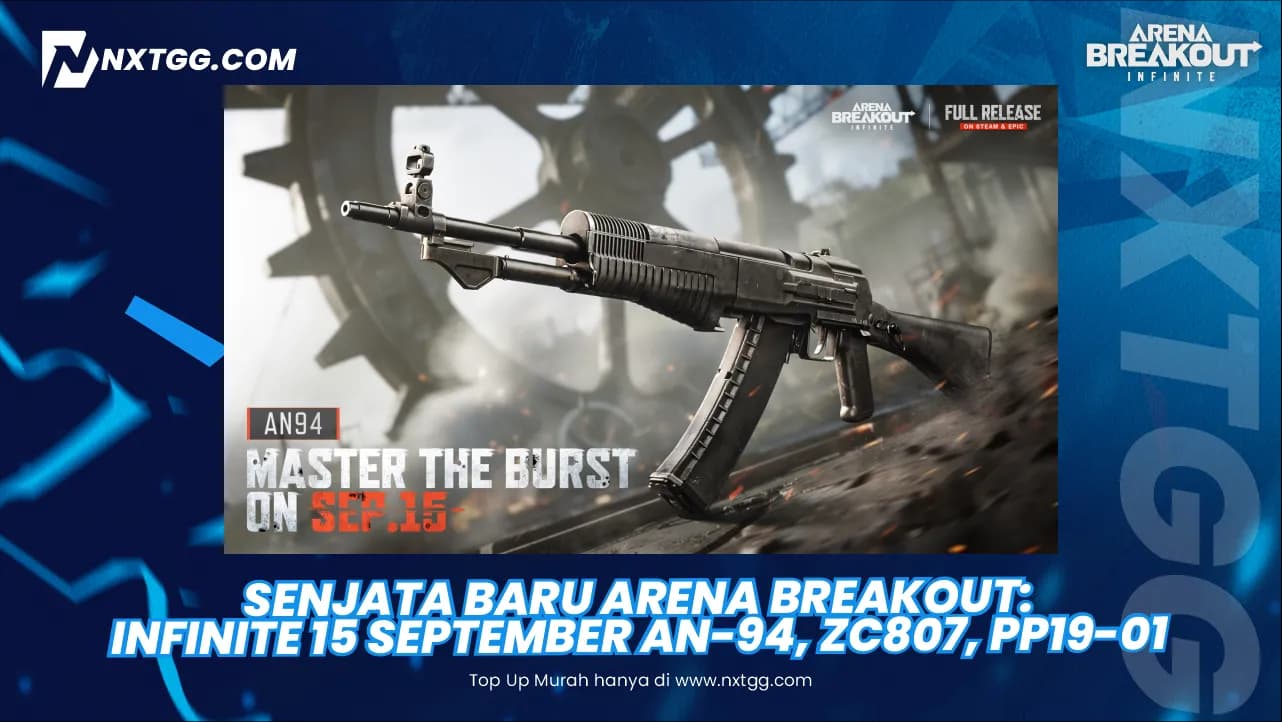 Senjata Baru Arena Breakout: Infinite 15 September AN-94, ZC807,  PP19-01