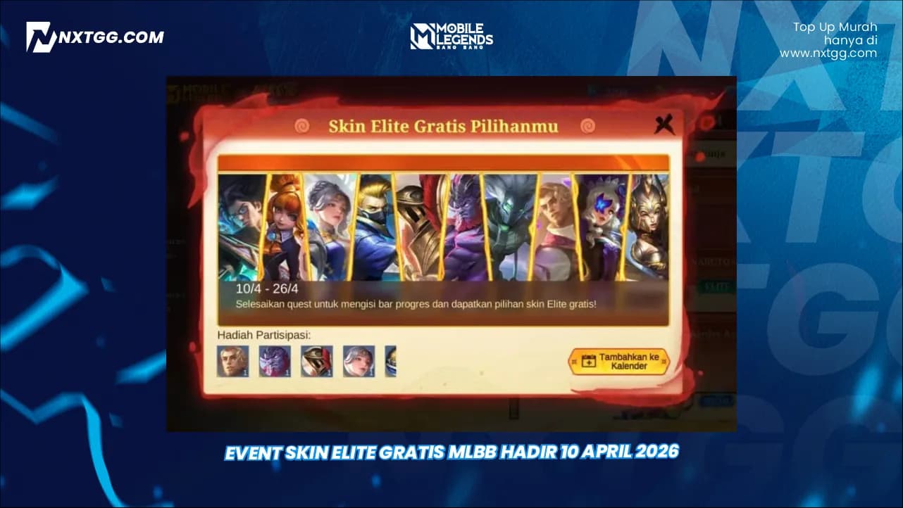 Event Skin Elite Gratis MLBB Hadir 10 April 2026