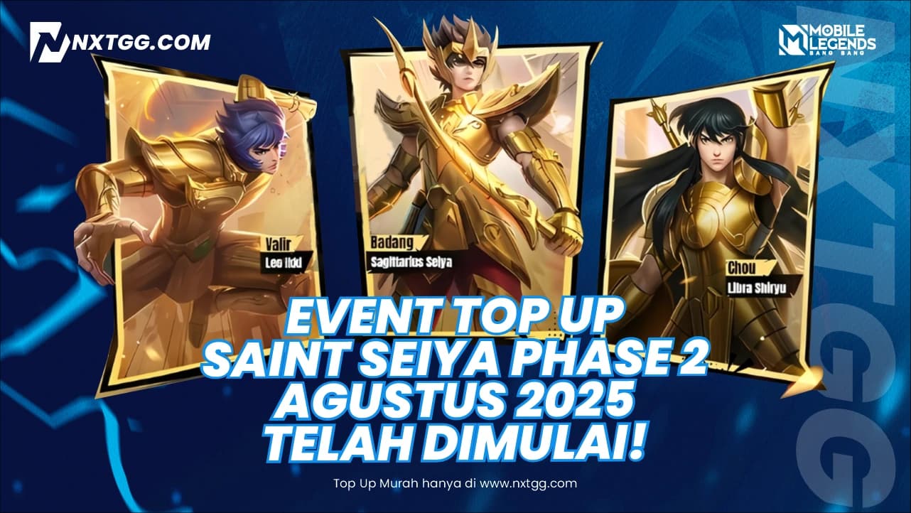 Event Top Up Saint Seiya Phase 2 Agustus 2025 Telah Dimulai! Dapatkan Puluhan Token Draw Gratis, Begini Caranya!