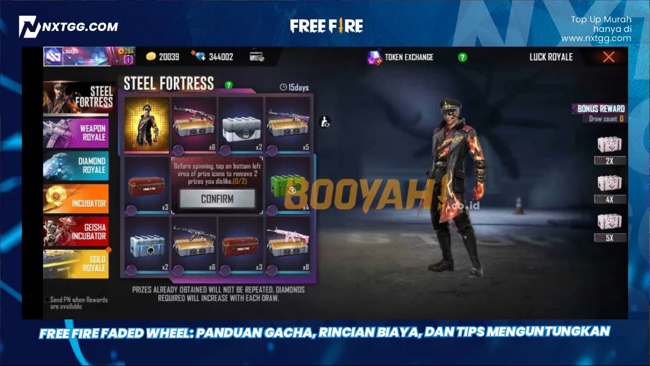 Free Fire Faded Wheel: Panduan Gacha, Rincian Biaya, dan Tips Menguntungkan