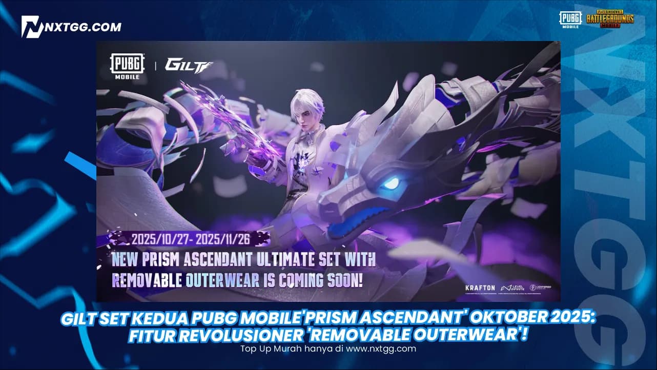 Gilt Set Kedua PUBG Mobile'Prism Ascendant' Oktober 2025: Fitur Revolusioner 'Removable Outerwear'!