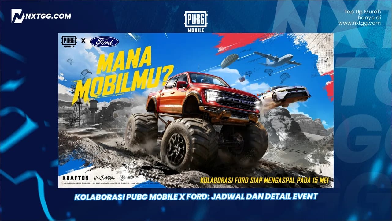 Kolaborasi PUBG Mobile x Ford: Jadwal dan Detail Event