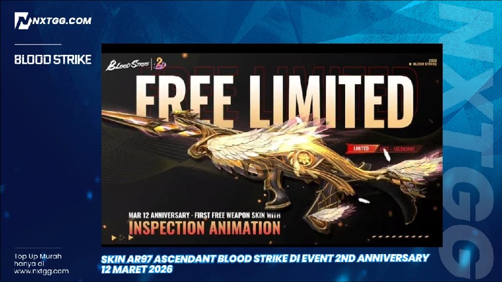 Skin AR97 Ascendant Blood Strike di Event 2nd Anniversary 12 Maret 2026