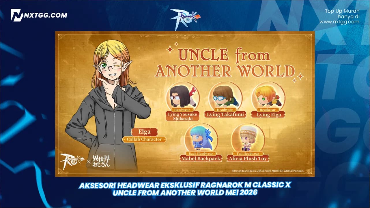 Aksesori Headwear Eksklusif Ragnarok M Classic x Uncle from Another World Mei 2026