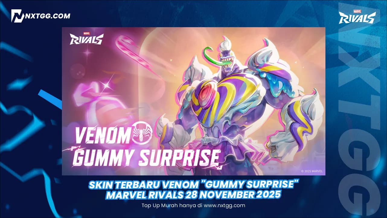 Skin Terbaru Venom "Gummy Surprise" Marvel Rivals 28 November 2025