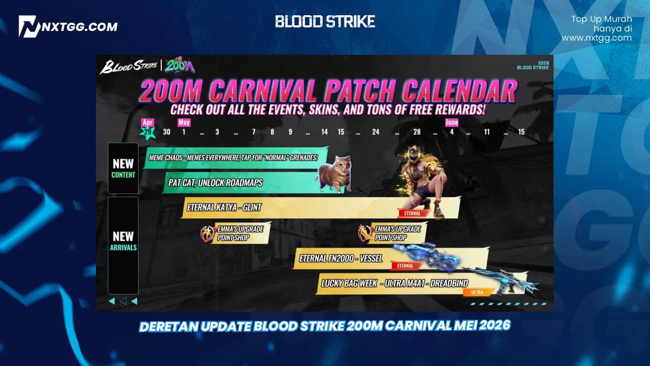Deretan Update Blood Strike 200M Carnival Mei 2026