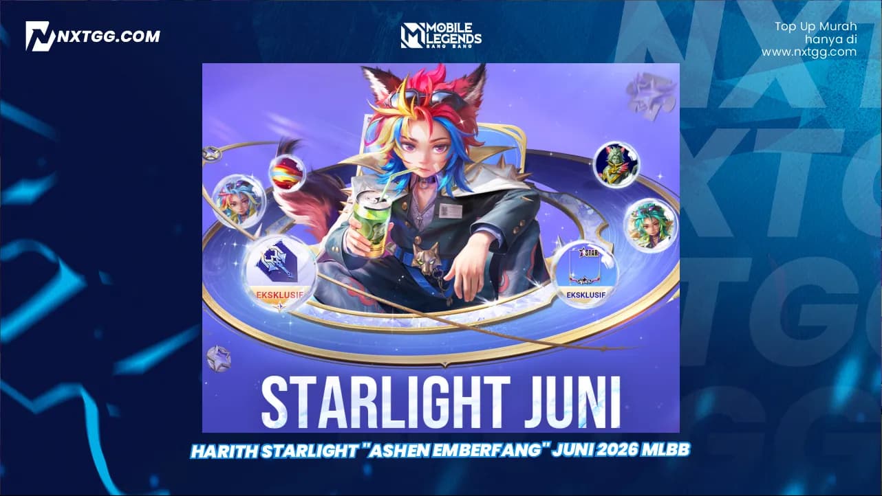 Harith Starlight  "Ashen Emberfang" Juni 2026 MLBB