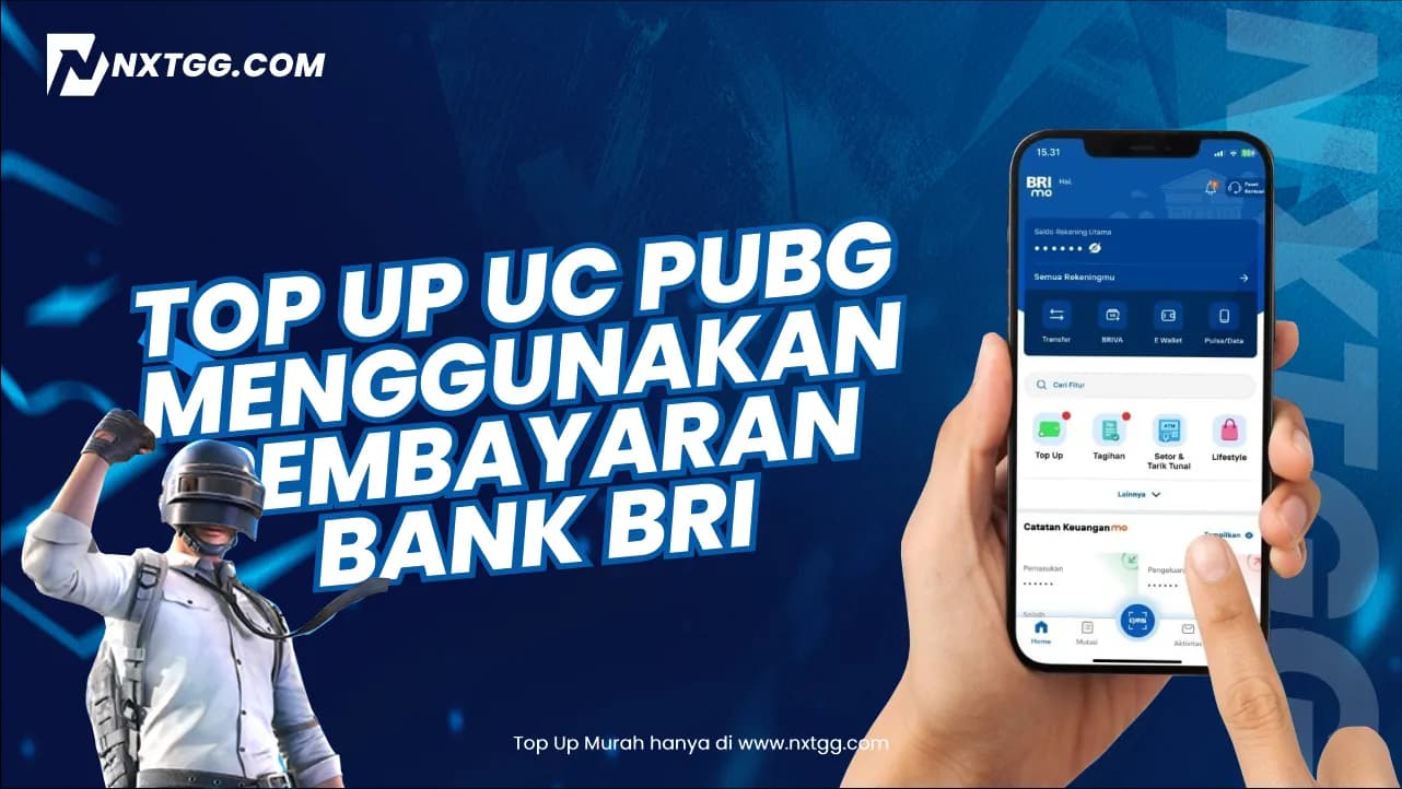 Cara Top Up UC PUBGM Menggunakan Rekening Bank BRI dengan Mudah