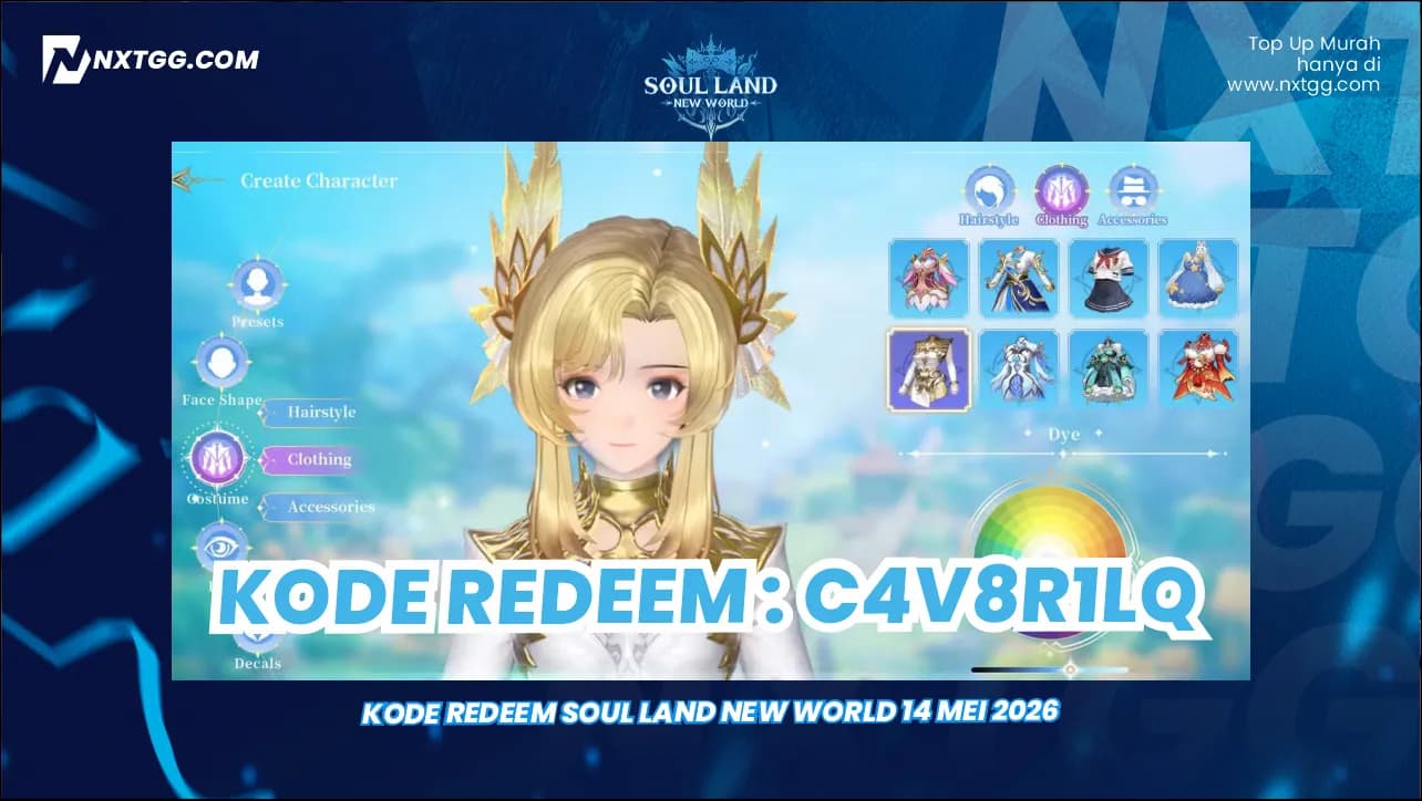 Kode Redeem Soul Land New World 14 Mei 2026