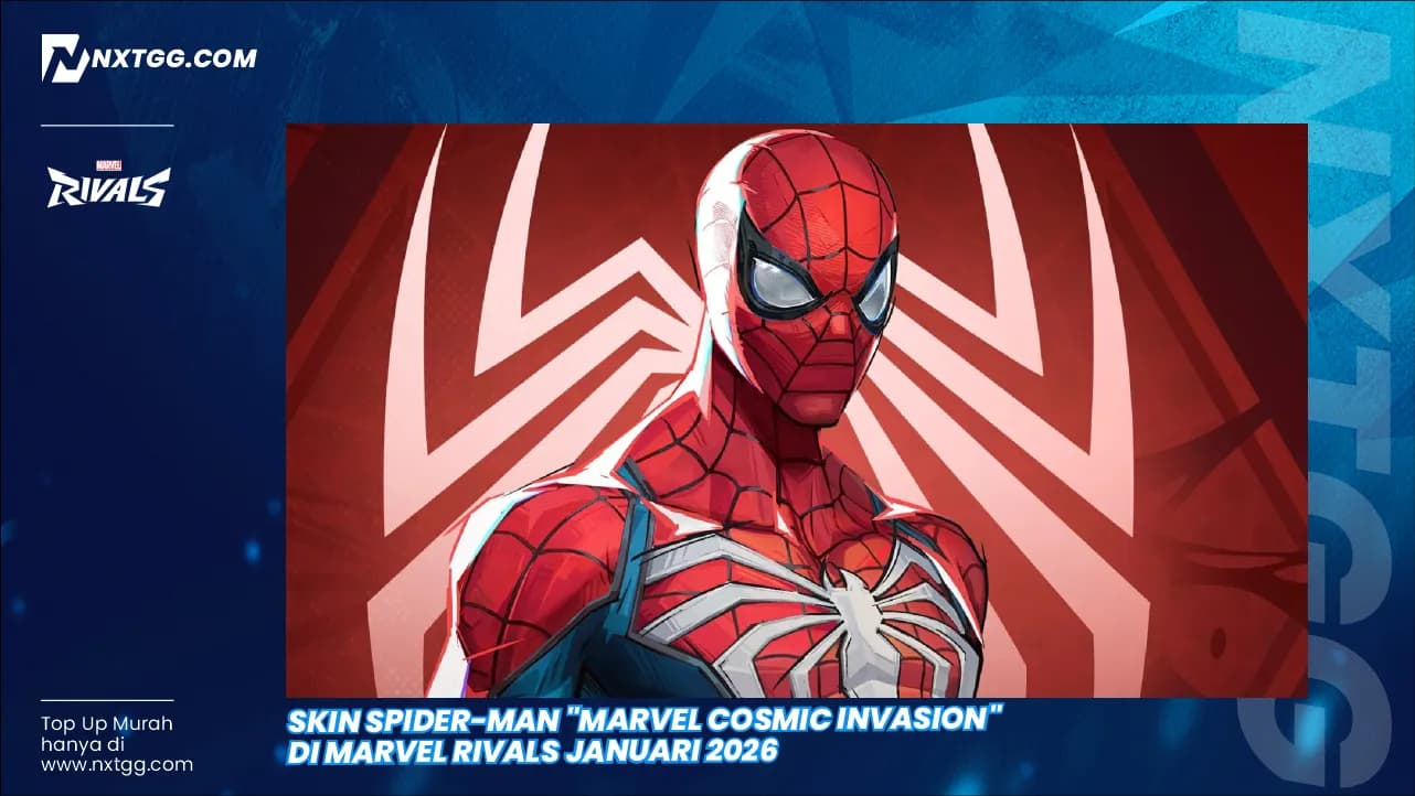 Skin Spider-Man "Marvel Cosmic Invasion" di Marvel Rivals Januari 2026
