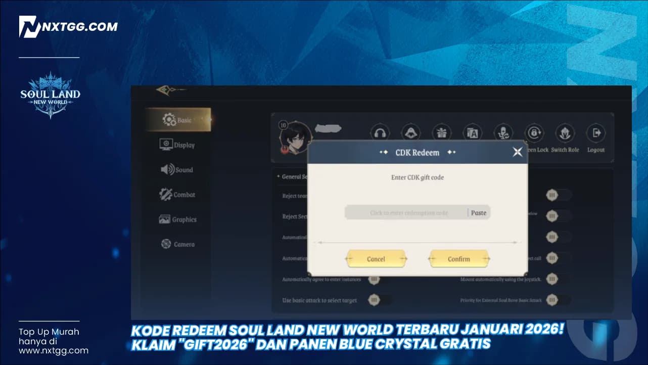 Kode Redeem Soul Land New World Terbaru Januari 2026! Klaim "GIFT2026" dan Panen Blue Crystal Gratis