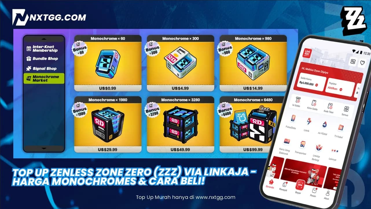 Top Up Zenless Zone Zero (ZZZ) via LinkAja - Harga Monochromes & Cara Beli!