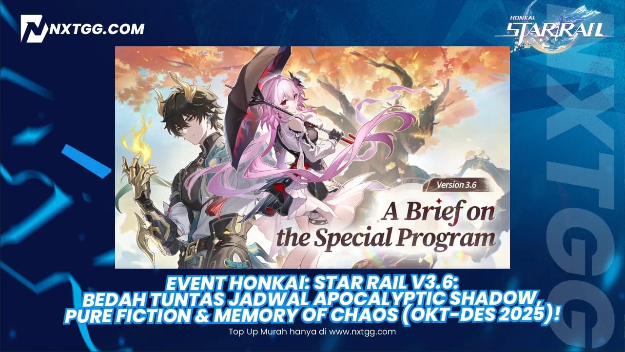 Event Honkai: Star Rail v3.6: Bedah Tuntas Jadwal Apocalyptic Shadow, Pure Fiction & Memory of Chaos (Okt-Des 2025)!