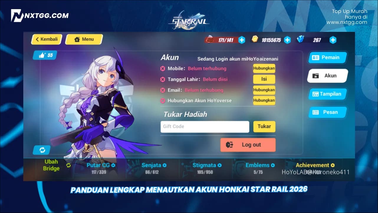 Panduan Lengkap Menautkan Akun Honkai Star Rail 2026