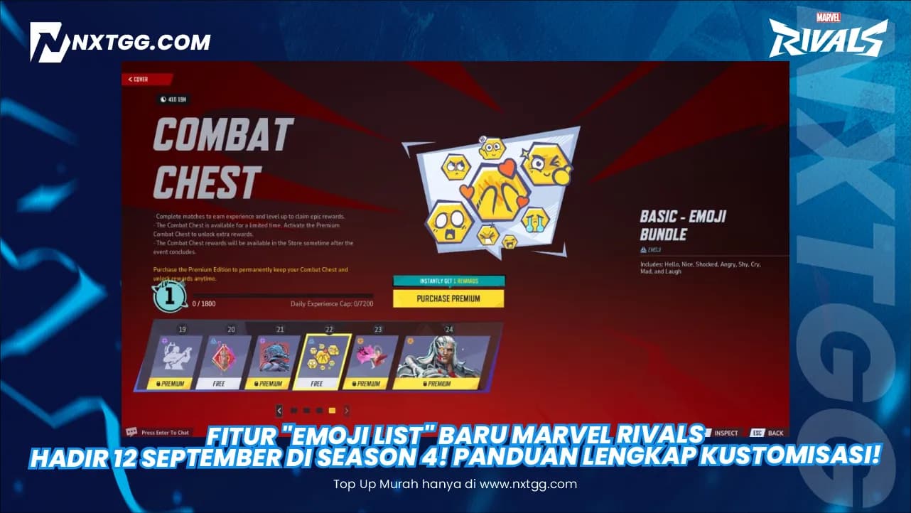 Fitur "Emoji List" Baru Marvel Rivals Hadir 12 September di Season 4! Panduan Lengkap Kustomisasi!