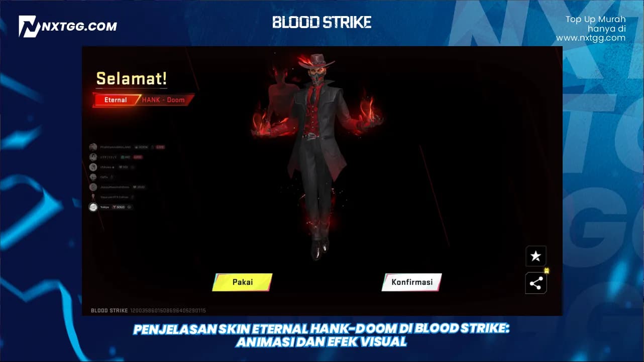 Penjelasan Skin Eternal Hank-Doom di Blood Strike: Animasi dan Efek Visual