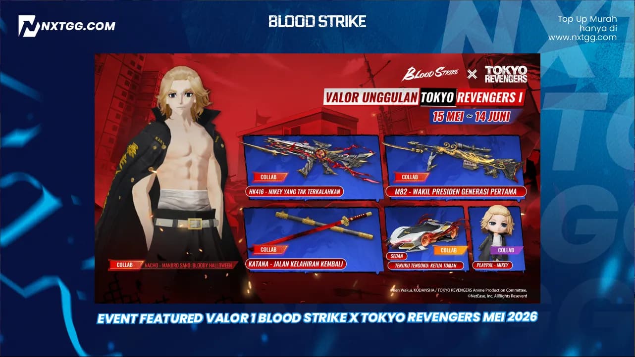 Event Featured Valor 1 Blood Strike x Tokyo Revengers Mei 2026