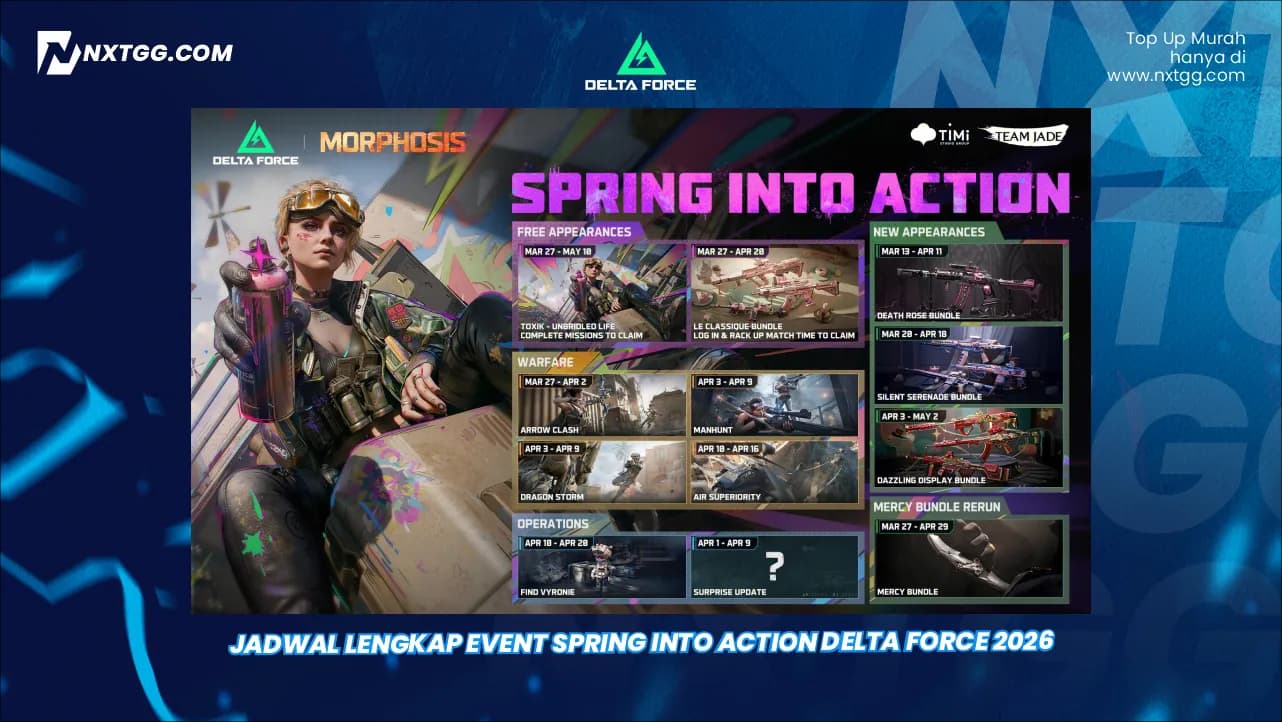 Jadwal Lengkap Event Spring Into Action Delta Force 2026