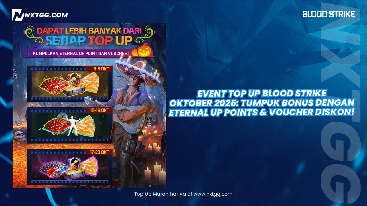 Event Top Up Blood Strike Oktober 2025: Tumpuk Bonus dengan Eternal UP Points & Voucher Diskon!