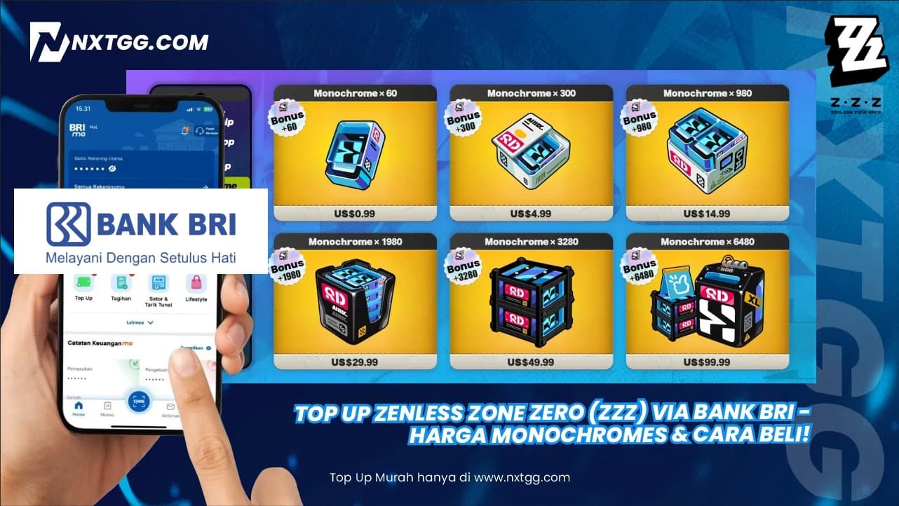 Top Up Zenless Zone Zero (ZZZ) via BRImo - Harga & Cara Beli!