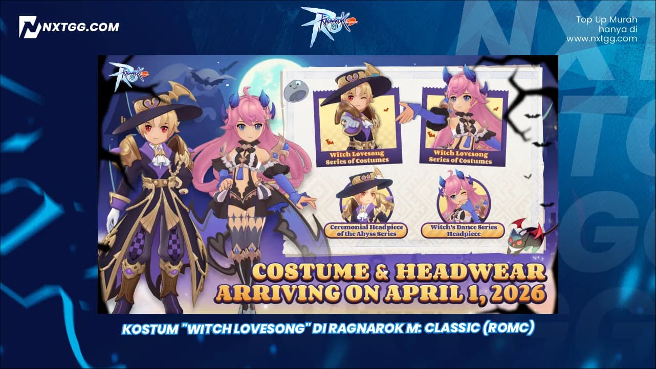 Kostum "Witch Lovesong" di Ragnarok M: Classic (ROMC)