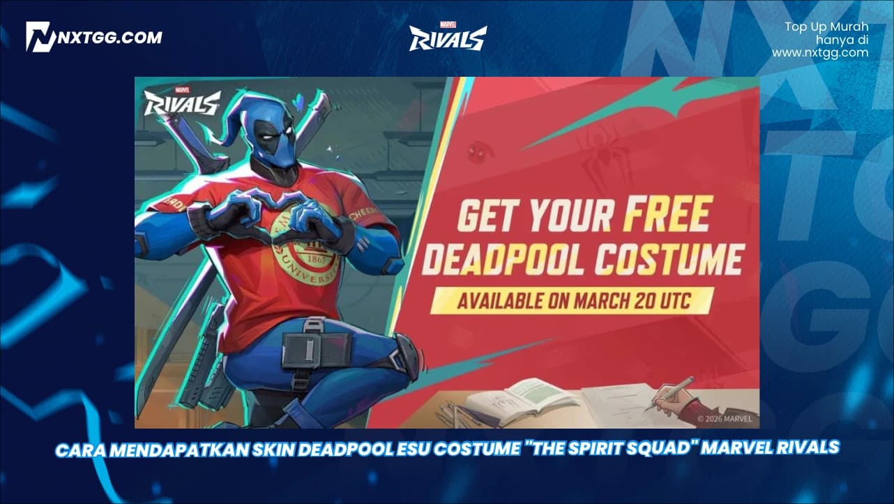 Cara Mendapatkan Skin Deadpool ESU Costume "The Spirit Squad" Marvel Rivals