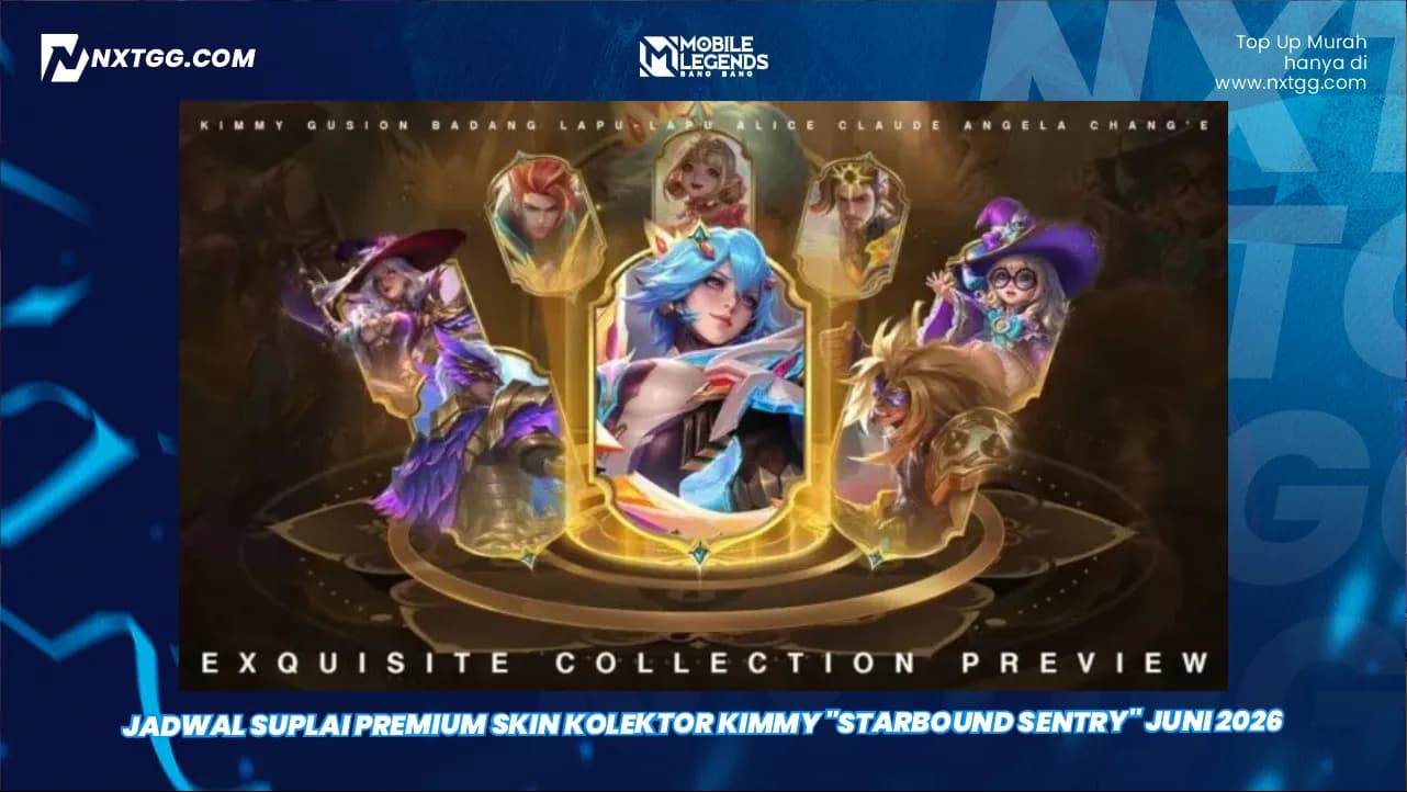 Jadwal Suplai Premium Skin Kolektor Kimmy "Starbound Sentry" Juni 2026