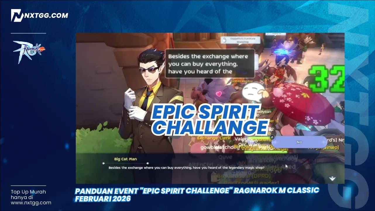 Panduan Event "Epic Spirit Challenge" Ragnarok M Classic Februari 2026