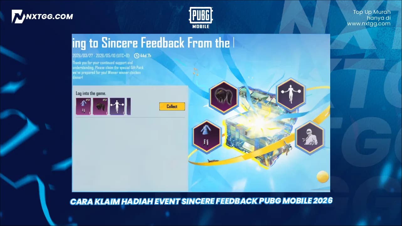 Cara Klaim Hadiah Event Sincere Feedback PUBG Mobile 2026