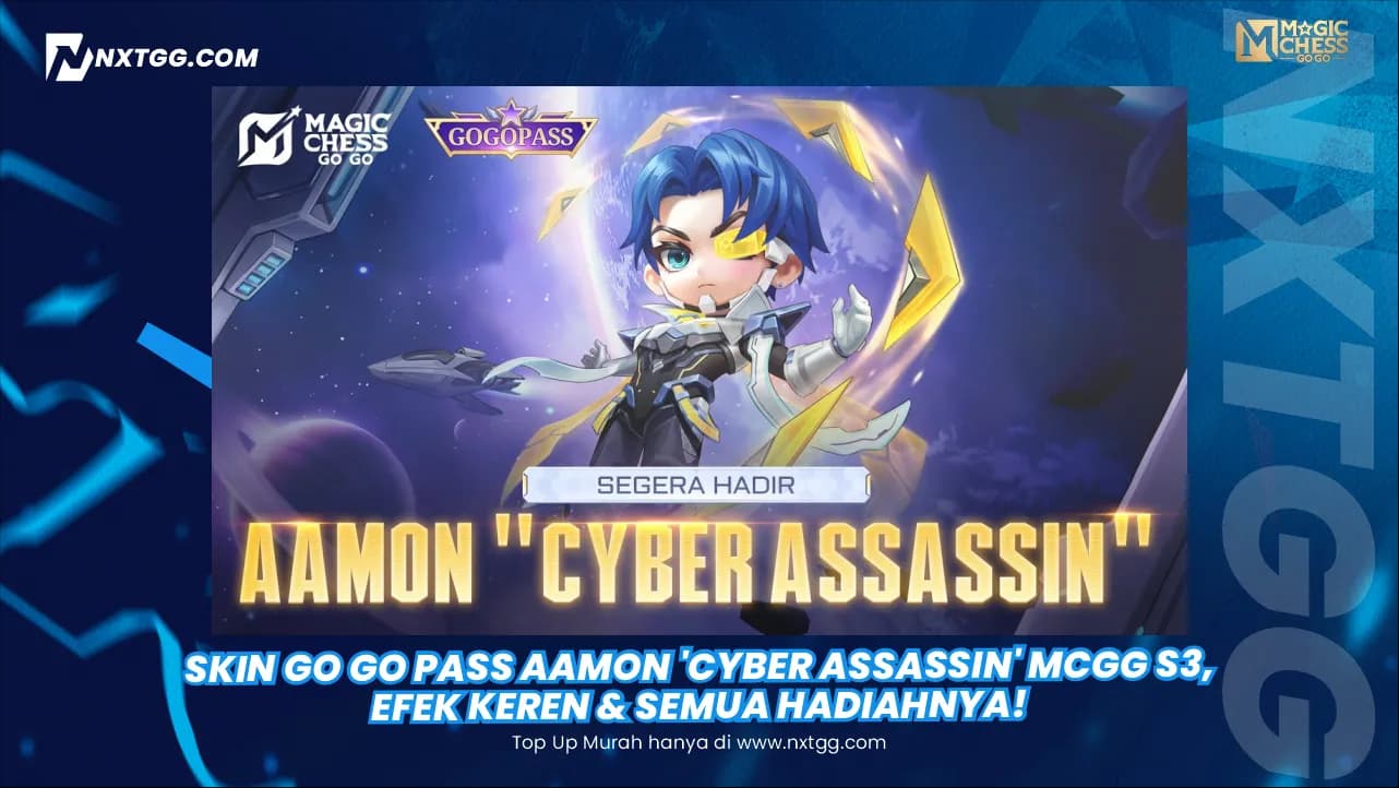 Skin Go GO Pass Aamon 'Cyber Assassin' MCGG S3, Efek Keren & Semua Hadiahnya!